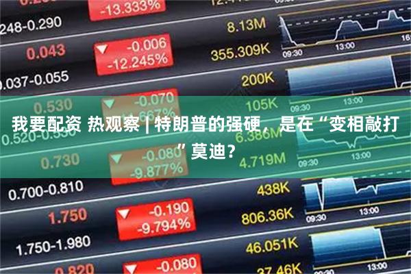 我要配资 热观察 | 特朗普的强硬，是在“变相敲打”莫迪？