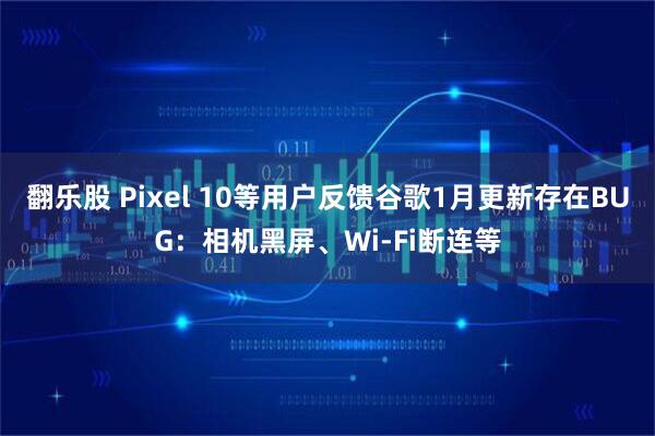 翻乐股 Pixel 10等用户反馈谷歌1月更新存在BUG：相机黑屏、Wi-Fi断连等